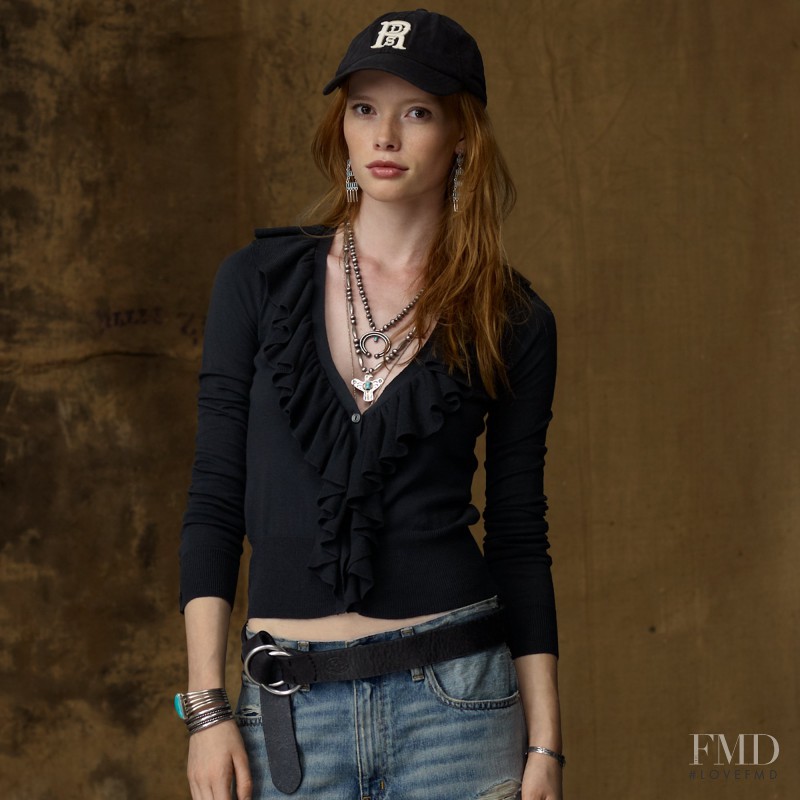 Julia Hafstrom featured in  the Denim & Supply Ralph Lauren lookbook for Autumn/Winter 2011