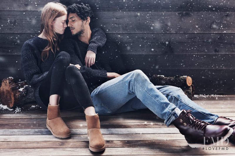 Julia Hafstrom featured in  the UGG Australia advertisement for Holiday 2015