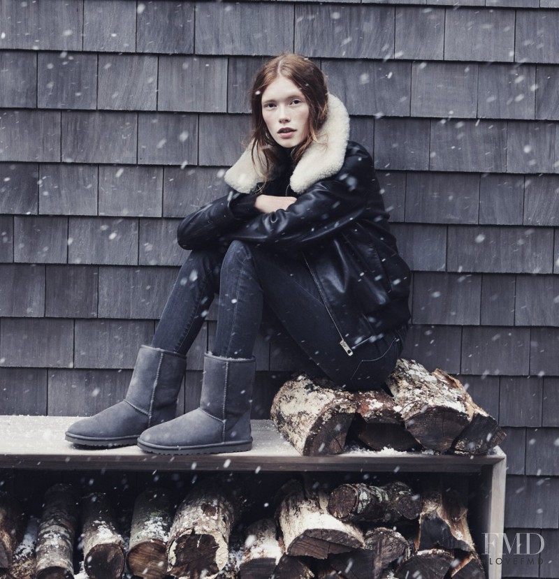 Julia Hafstrom featured in  the UGG Australia advertisement for Holiday 2015