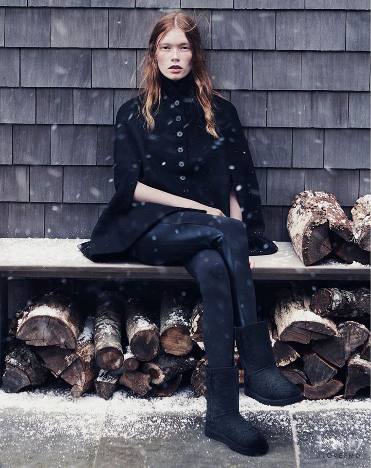 Julia Hafstrom featured in  the UGG Australia advertisement for Holiday 2015