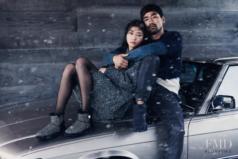 Ji Hye Park featured in  the UGG Australia advertisement for Holiday 2015