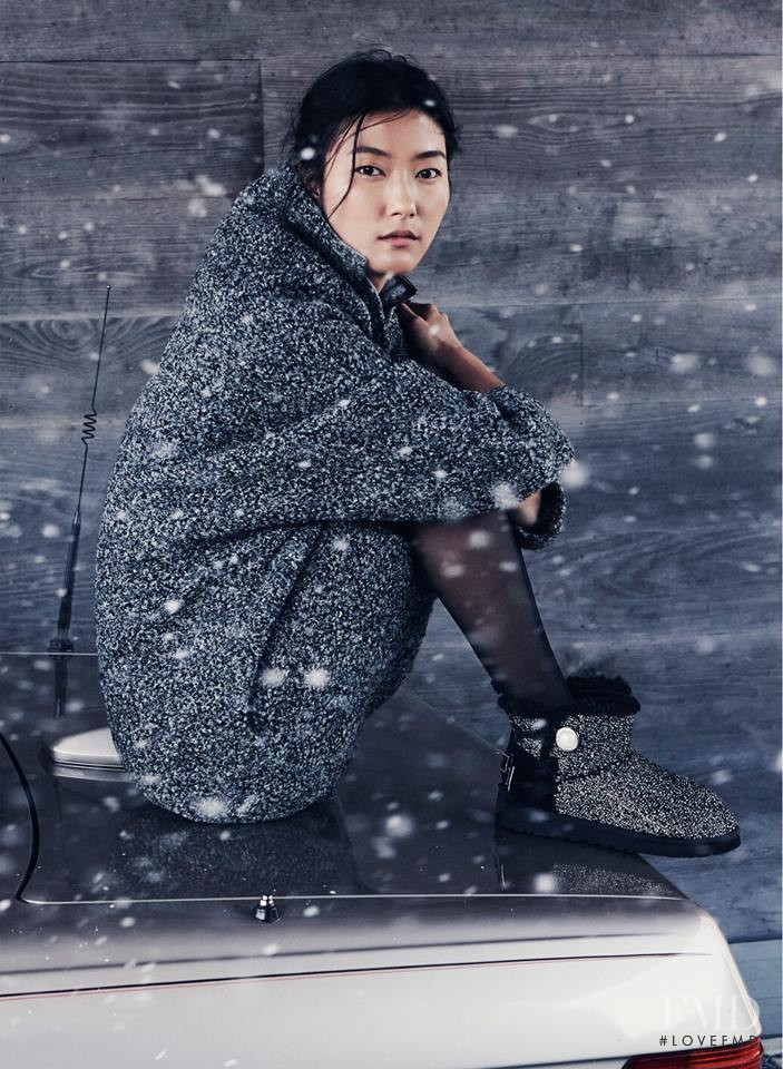 Ji Hye Park featured in  the UGG Australia advertisement for Holiday 2015