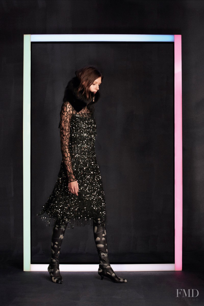 Kati Nescher featured in  the Louis Vuitton fashion show for Pre-Fall 2014