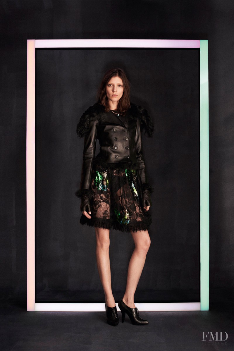 Kati Nescher featured in  the Louis Vuitton fashion show for Pre-Fall 2014