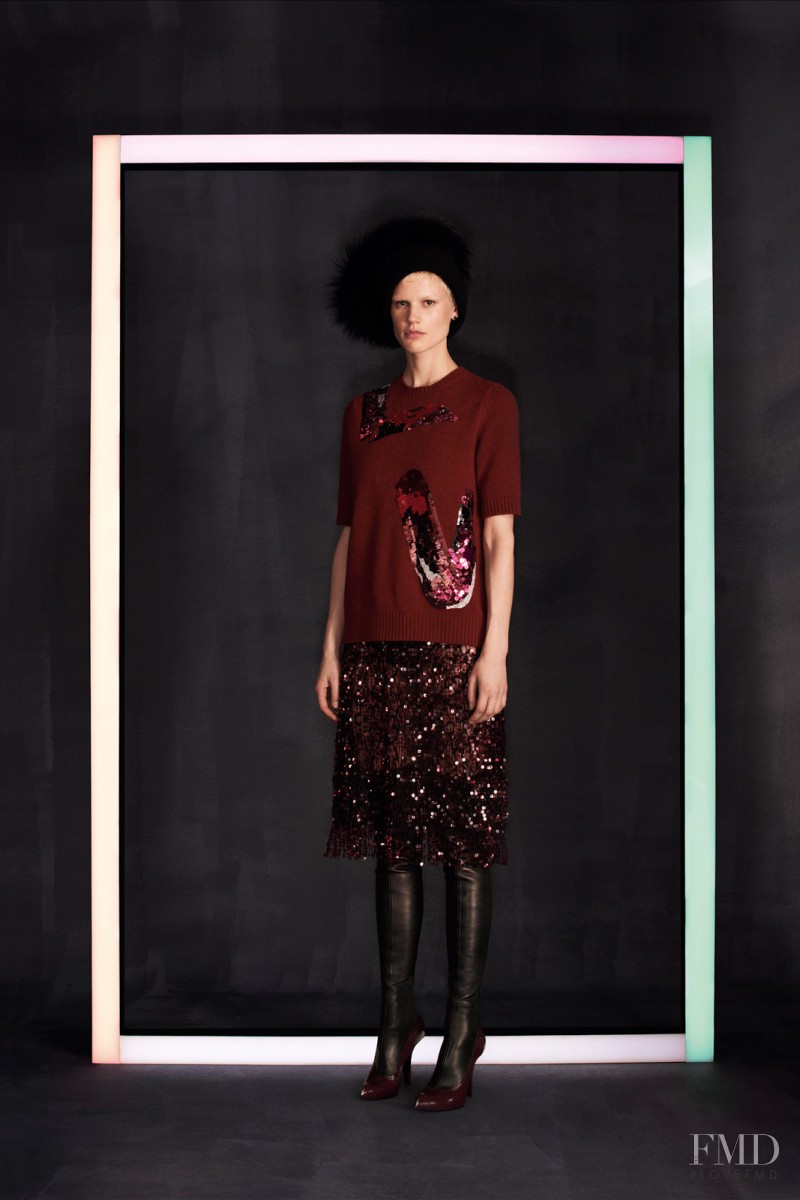 Saskia de Brauw featured in  the Louis Vuitton fashion show for Pre-Fall 2014