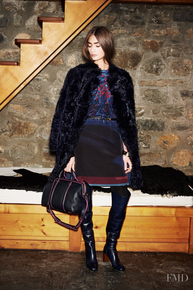 Marine Deleeuw featured in  the Louis Vuitton fashion show for Pre-Fall 2014