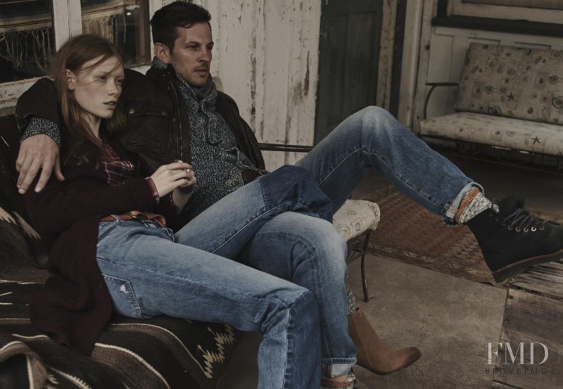 Julia Hafstrom featured in  the Lucky Brand advertisement for Holiday 2015