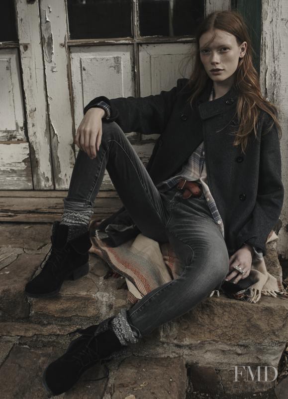 Julia Hafstrom featured in  the Lucky Brand advertisement for Holiday 2015