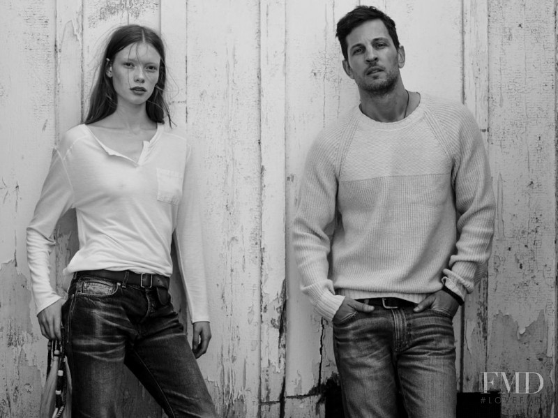 Julia Hafstrom featured in  the Lucky Brand advertisement for Holiday 2015