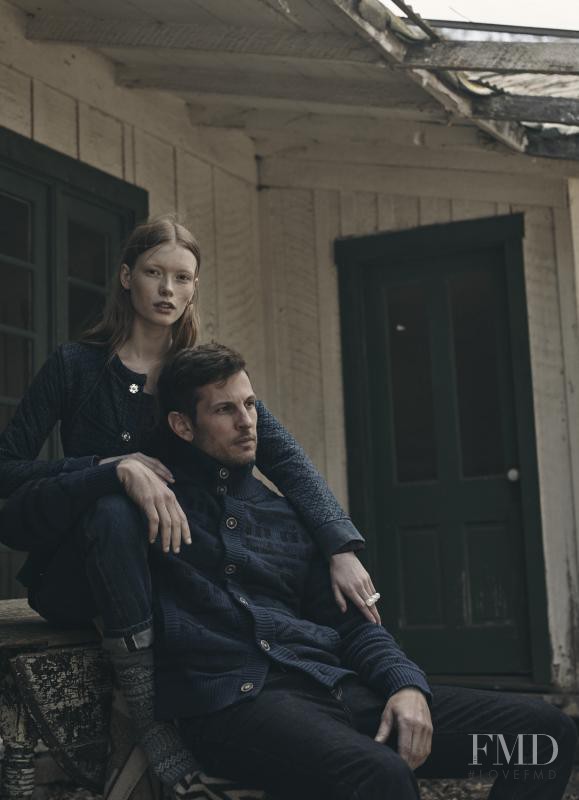 Julia Hafstrom featured in  the Lucky Brand advertisement for Holiday 2015