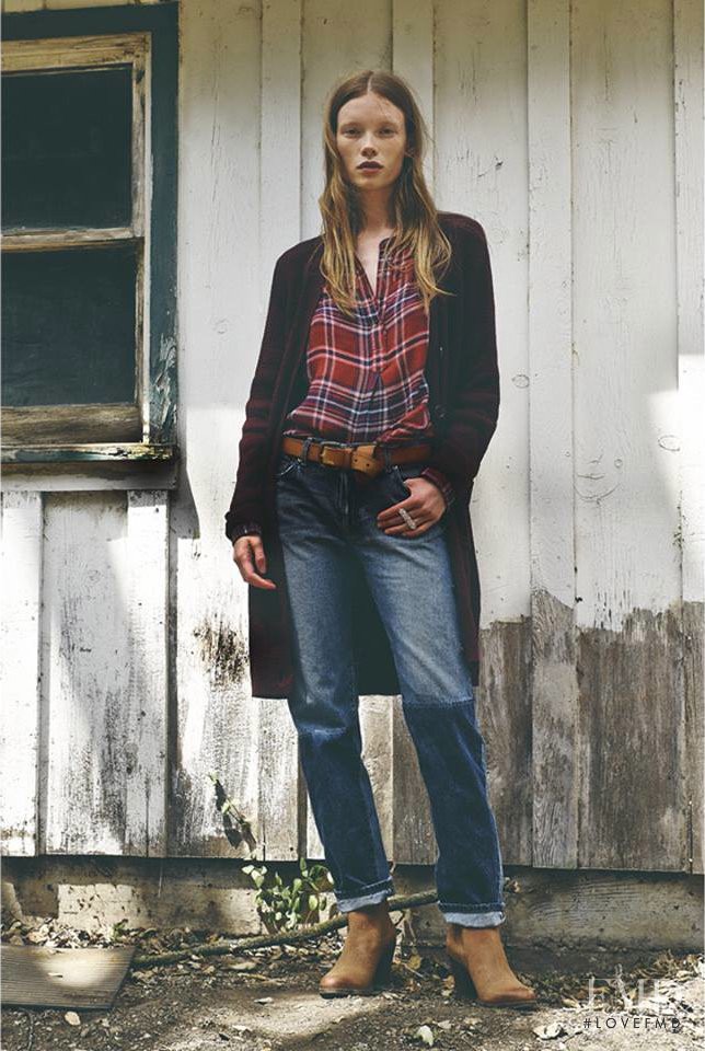 Julia Hafstrom featured in  the Lucky Brand advertisement for Holiday 2015