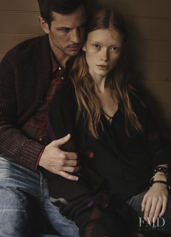 Julia Hafstrom featured in  the Lucky Brand advertisement for Holiday 2015