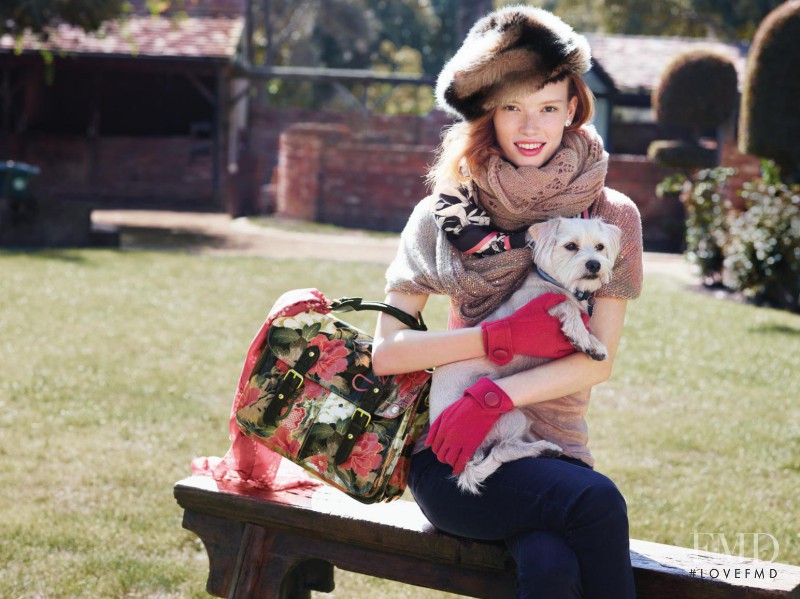 Julia Hafstrom featured in  the Accessorize advertisement for Autumn/Winter 2012