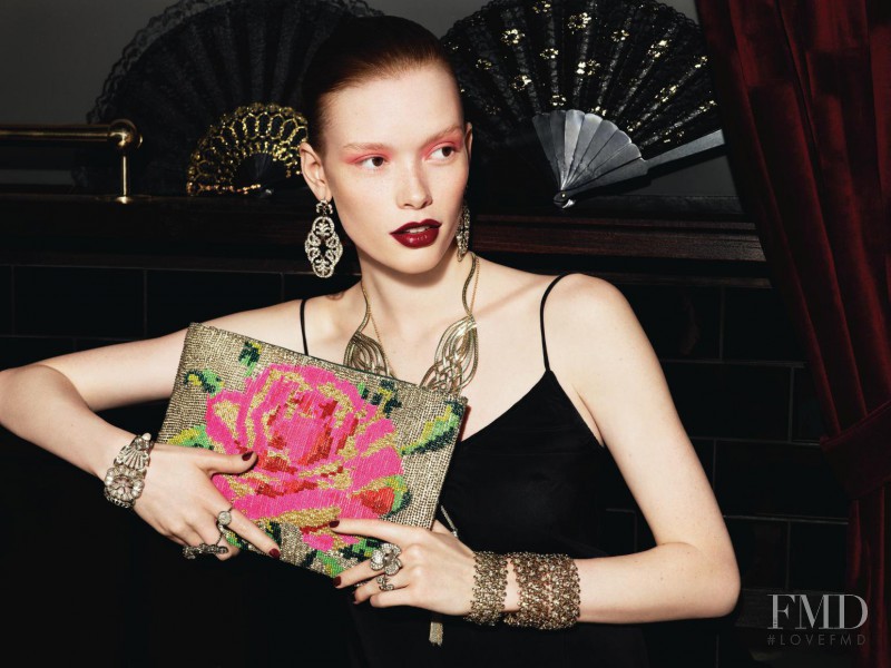 Julia Hafstrom featured in  the Accessorize advertisement for Autumn/Winter 2012
