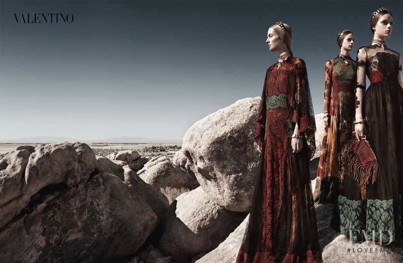 Esther Heesch featured in  the Valentino advertisement for Spring/Summer 2014