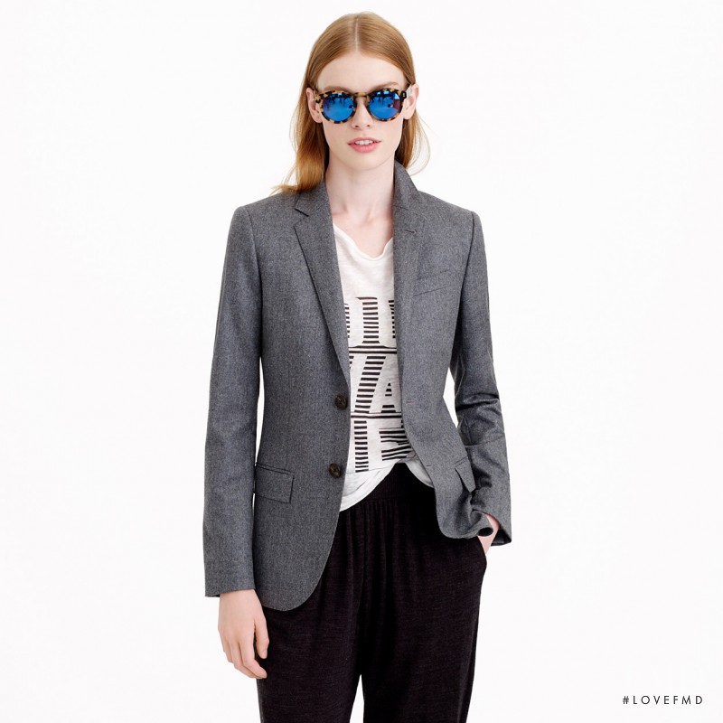 Julia Hafstrom featured in  the J.Crew lookbook for Autumn/Winter 2014