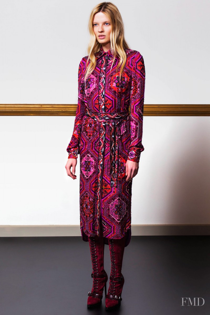 Natalia Siodmiak featured in  the Pucci fashion show for Pre-Fall 2014