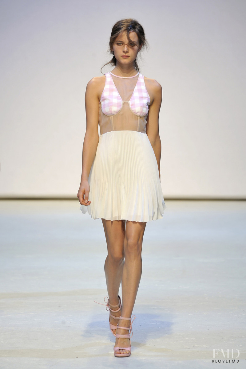 Anna de Rijk featured in  the Christopher Kane fashion show for Spring/Summer 2010