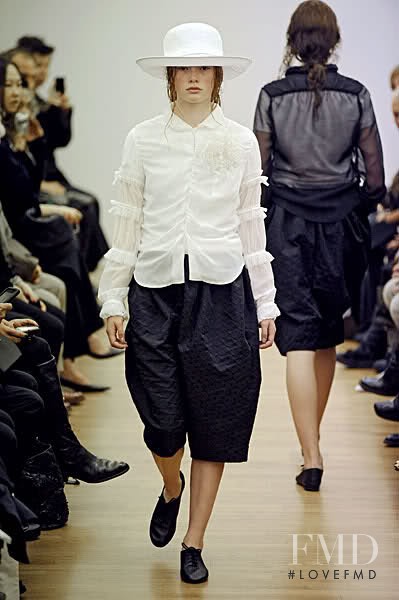 Julia Hafstrom featured in  the Comme Des Garcons fashion show for Spring/Summer 2010