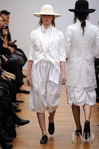 Julia Hafstrom featured in  the Comme Des Garcons fashion show for Spring/Summer 2010