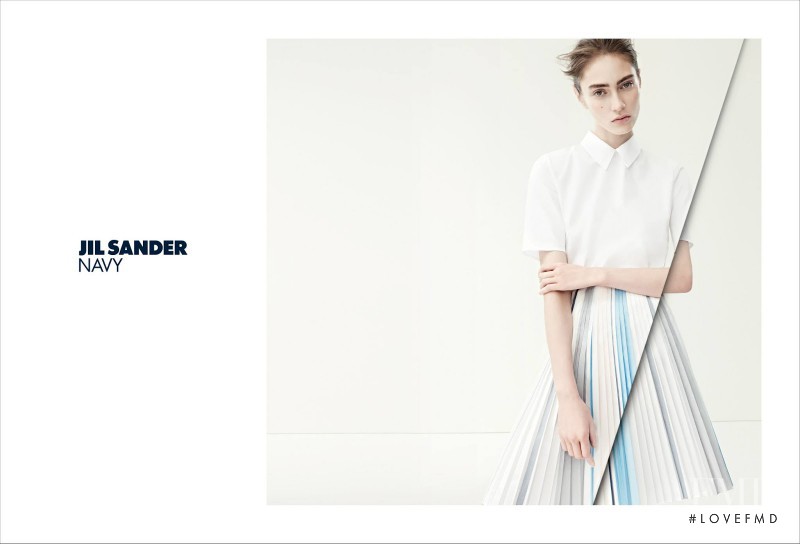 Marine Deleeuw featured in  the Jil Sander advertisement for Spring/Summer 2014