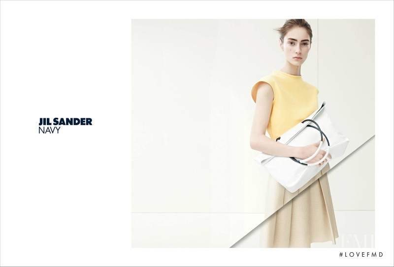 Marine Deleeuw featured in  the Jil Sander advertisement for Spring/Summer 2014