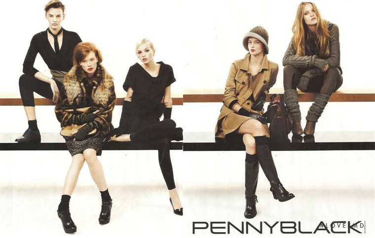Julia Hafstrom featured in  the Pennyblack advertisement for Autumn/Winter 2011