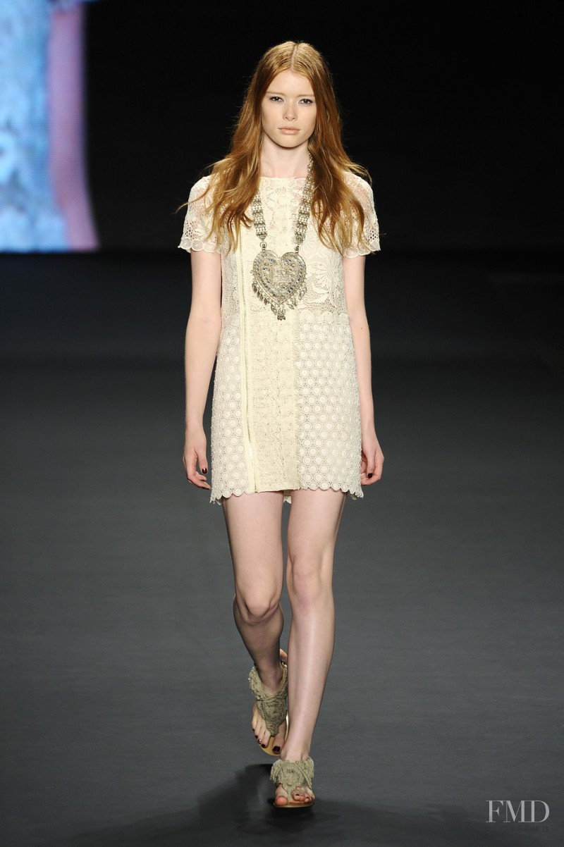 Julia Hafstrom featured in  the Vivienne Tam fashion show for Spring/Summer 2011