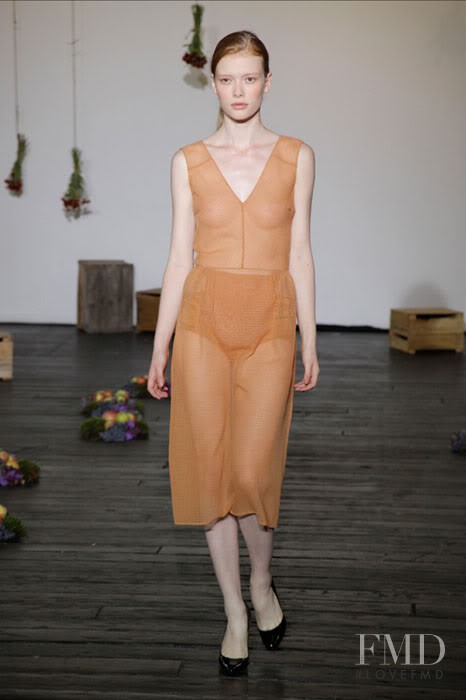 Julia Hafstrom featured in  the Araks fashion show for Spring/Summer 2011