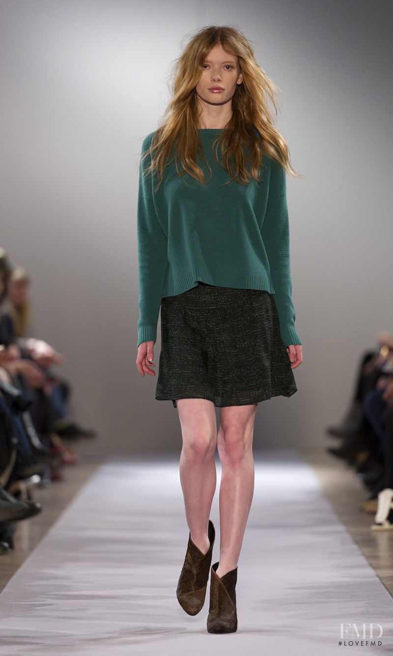 Julia Hafstrom featured in  the Filippa K fashion show for Autumn/Winter 2012