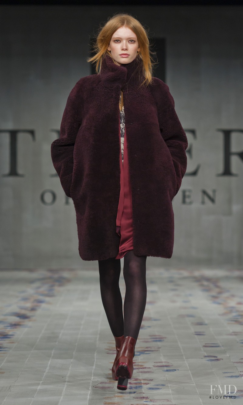 Julia Hafstrom featured in  the Tiger of Sweden fashion show for Autumn/Winter 2012