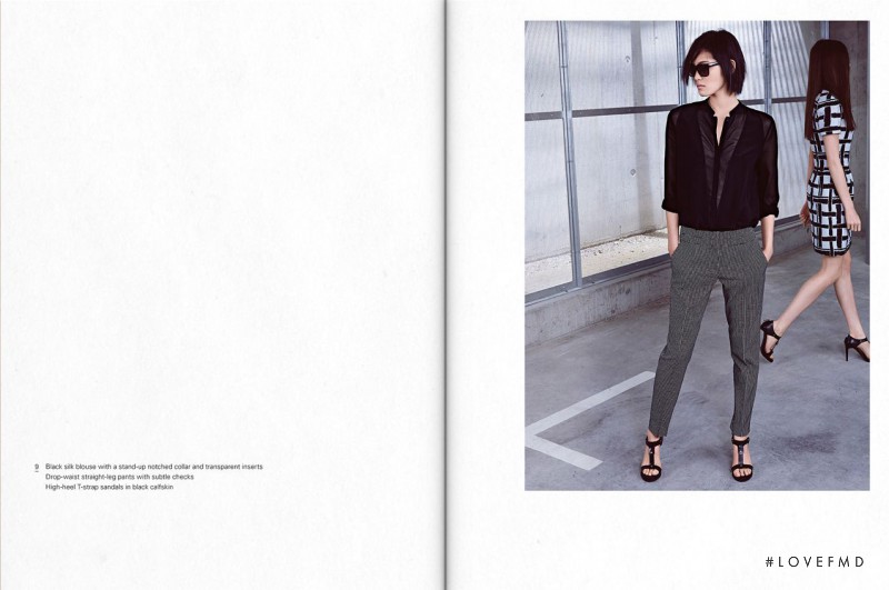 Chiharu Okunugi featured in  the Boss by Hugo Boss lookbook for Spring/Summer 2014