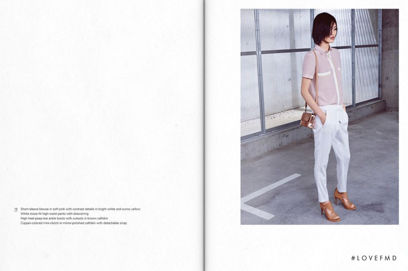 Chiharu Okunugi featured in  the Boss by Hugo Boss lookbook for Spring/Summer 2014