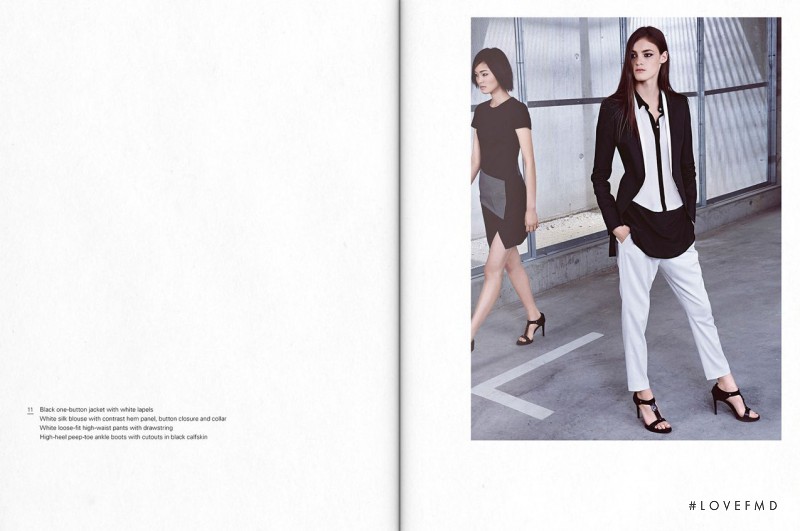 Chiharu Okunugi featured in  the Boss by Hugo Boss lookbook for Spring/Summer 2014