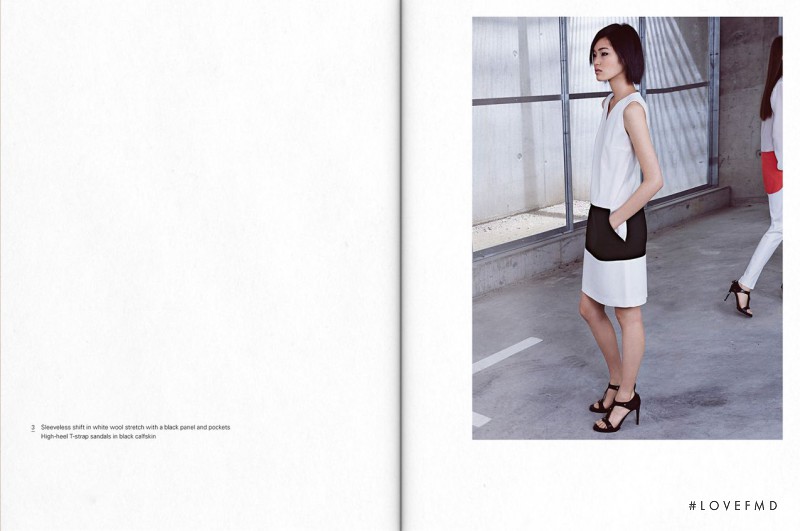 Chiharu Okunugi featured in  the Boss by Hugo Boss lookbook for Spring/Summer 2014