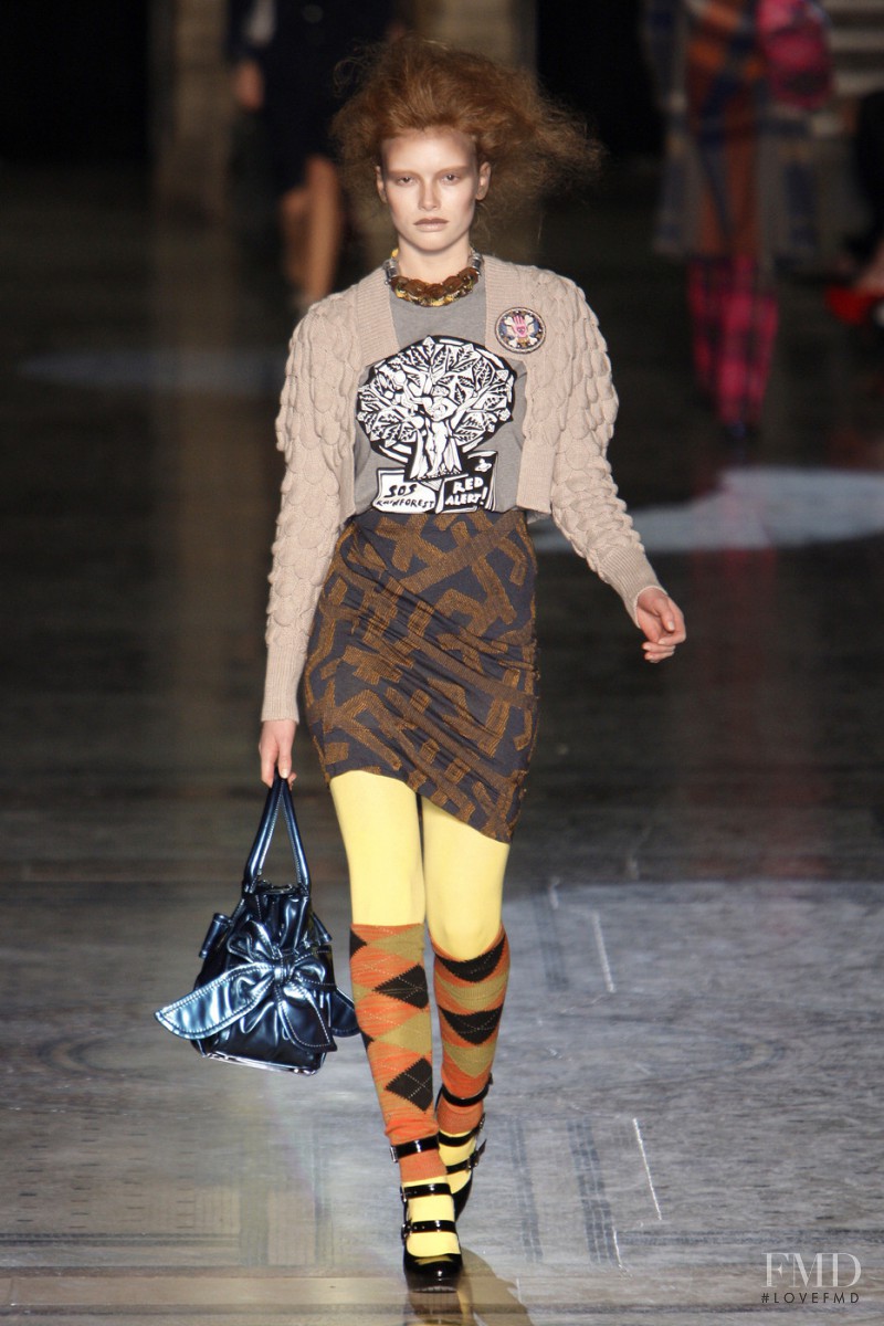Julia Hafstrom featured in  the Vivienne Westwood Red Label fashion show for Autumn/Winter 2010