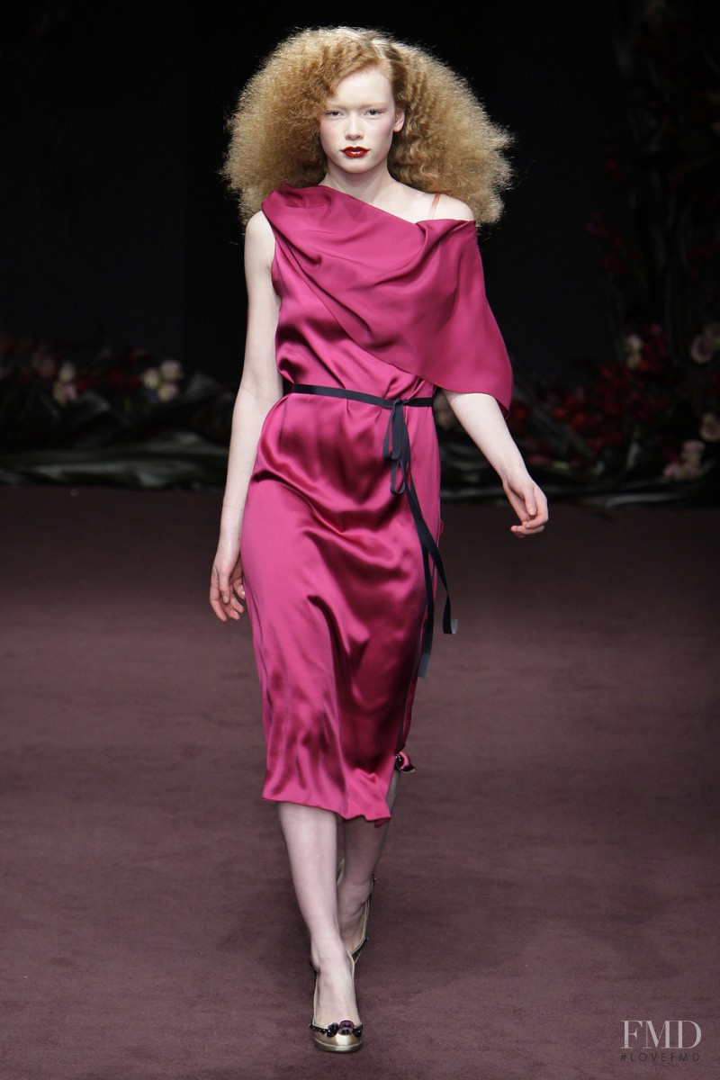 Julia Hafstrom featured in  the Roksanda Ilincic fashion show for Autumn/Winter 2010