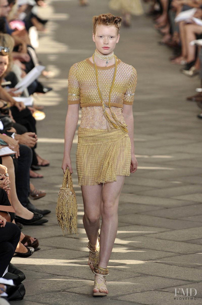 Julia Hafstrom featured in  the Missoni fashion show for Spring/Summer 2010