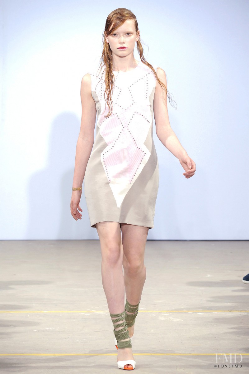 Julia Hafstrom featured in  the Jonathan Saunders fashion show for Spring/Summer 2010