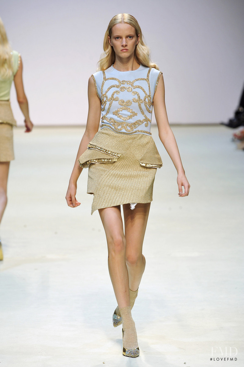 Daria Strokous featured in  the Louise Goldin fashion show for Spring/Summer 2010