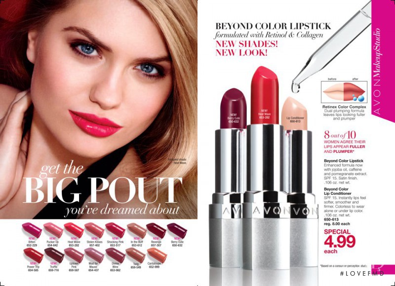 Alexandria Morgan featured in  the AVON advertisement for Summer 2015