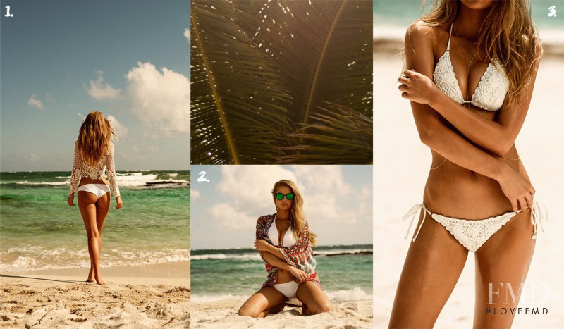 Alexandria Morgan featured in  the nelly.com Beach Life Collection catalogue for Spring/Summer 2015