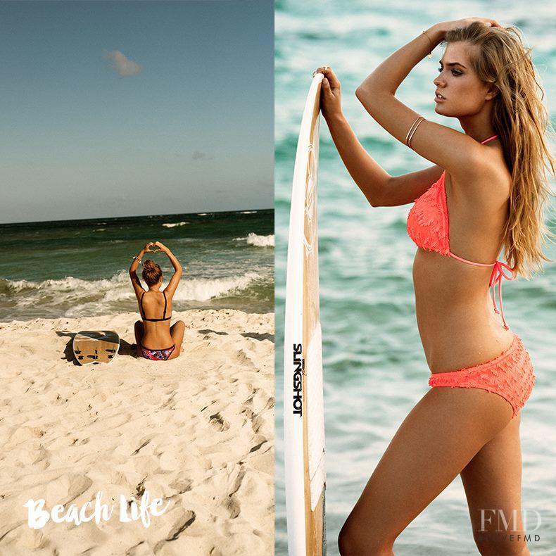 Alexandria Morgan featured in  the nelly.com Beach Life Collection catalogue for Spring/Summer 2015