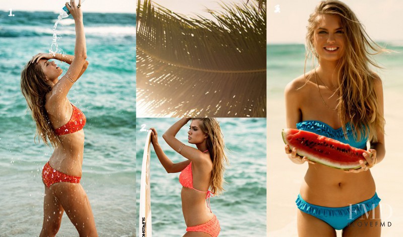 Alexandria Morgan featured in  the nelly.com Beach Life Collection catalogue for Spring/Summer 2015