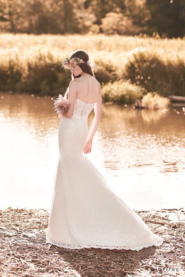 Charlotte Mingay featured in  the Mikaella Bridal lookbook for Spring/Summer 2016