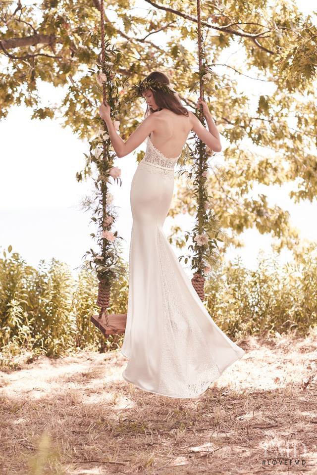 Charlotte Mingay featured in  the Mikaella Bridal lookbook for Spring/Summer 2016