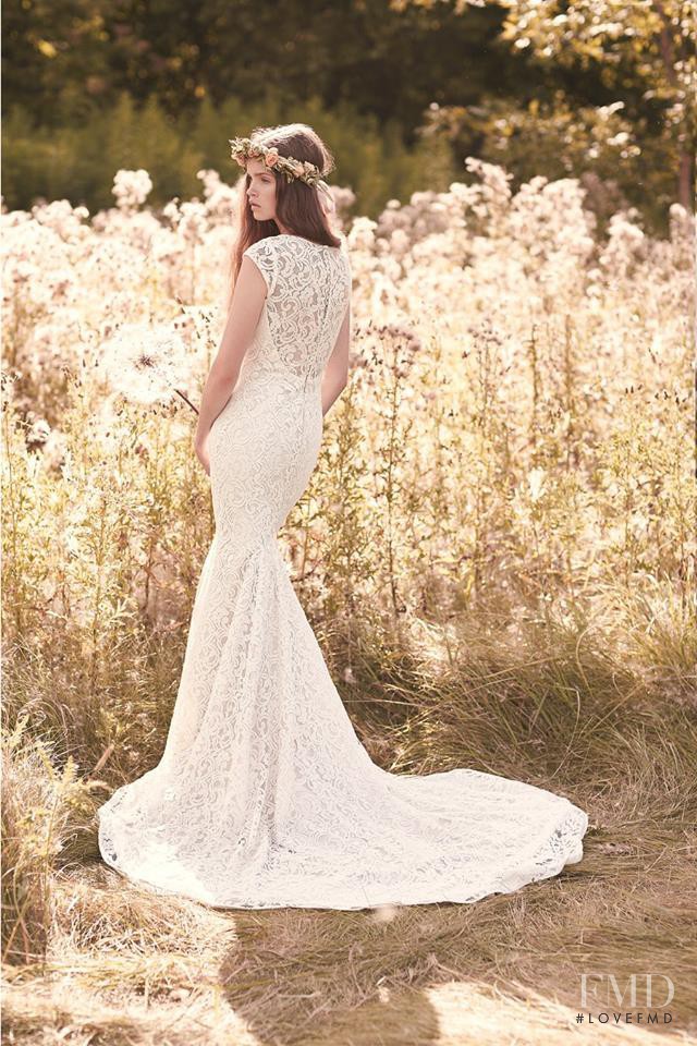 Charlotte Mingay featured in  the Mikaella Bridal lookbook for Spring/Summer 2016