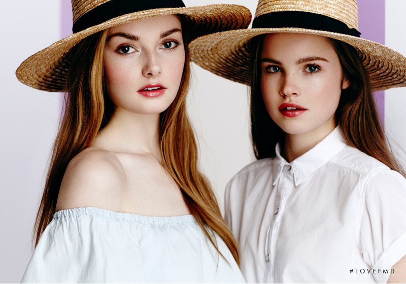 Charlotte Mingay featured in  the Honey lookbook for Spring/Summer 2016