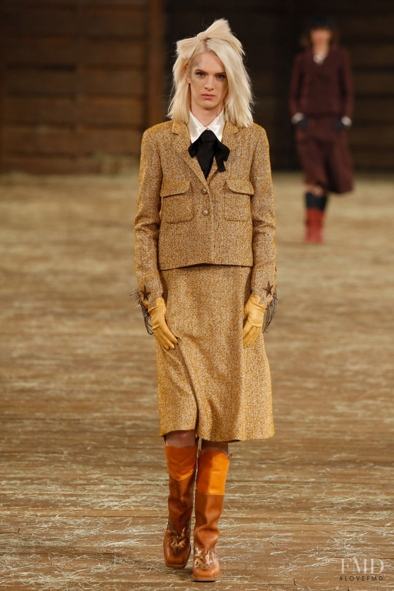 Ashleigh Good featured in  the Chanel fashion show for Pre-Fall 2014