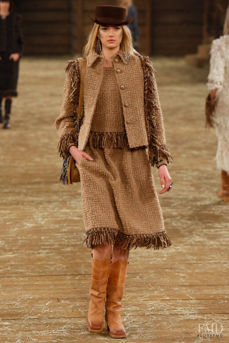 Sigrid Agren featured in  the Chanel fashion show for Pre-Fall 2014